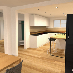 Kueche und Eingang